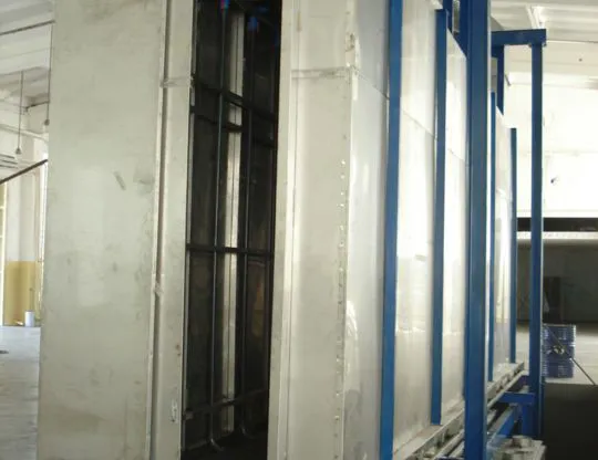 Tunnel di pretrattamento monocella con 5 trattamenti