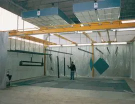 N. 2 piani grigliati con plenum superiori e carroponte dedicato