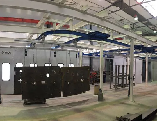 Impianto a liquido manuale con convogliatore aereo morris per bilancelle Lu 6.000 mm portata 3.000 kg