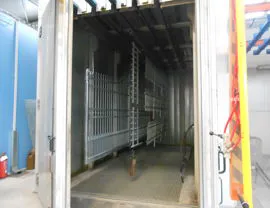 Forno statico per cottura ringhiere e cancellate