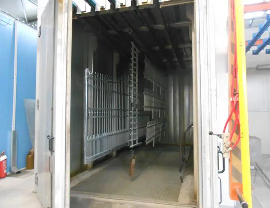Forno statico per cottura ringhiere e cancellate
