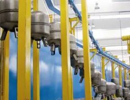 Pretreatment tunnel in aisi stainless steel painted externally