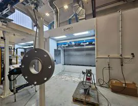 Cabina di verniciatura a velo d'acqua manuale