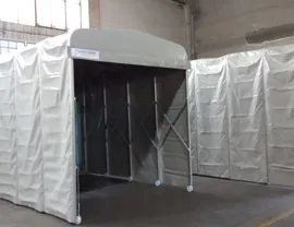 cabine di verniciatura retrattili