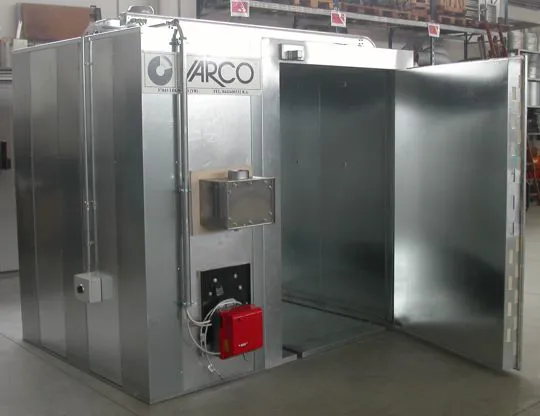 Forno per cottura verniciatura a polvere