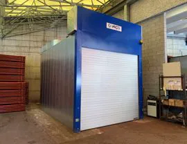 Forno statico di cottura vernici con porta scorrevole