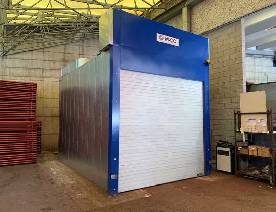 Forno statico di cottura vernici con porta scorrevole