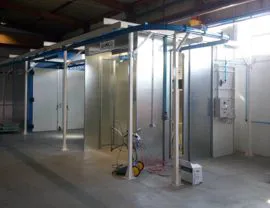 Forno statico T 220 °C con binario per ingresso bilancelle
