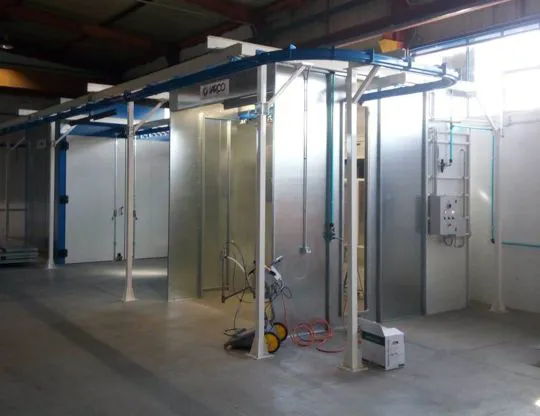 Forno statico T 220 °C con binario per ingresso bilancelle